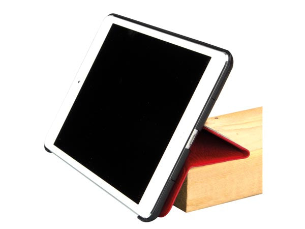 Læder look smart cover til iPAD Mini - Rød