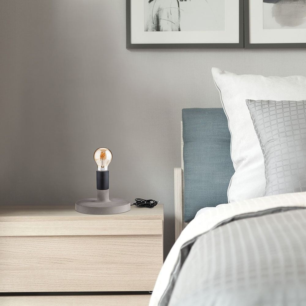 V-Tac Beton bordlampe - E27, Max 60W, Samsung LED chip, 5 års garanti