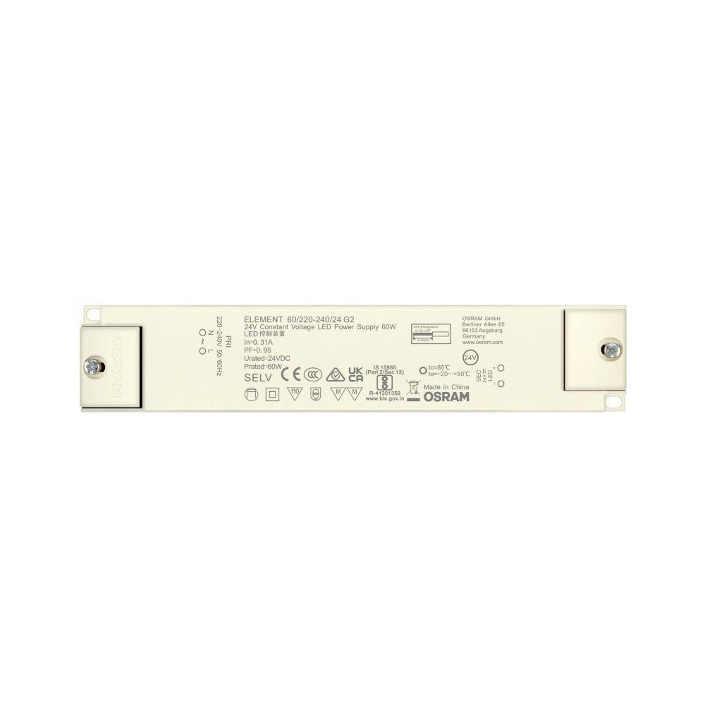 Osram 60W Strømforsyning - 24V DC, 2,5A, IP20 til indendørs brug
