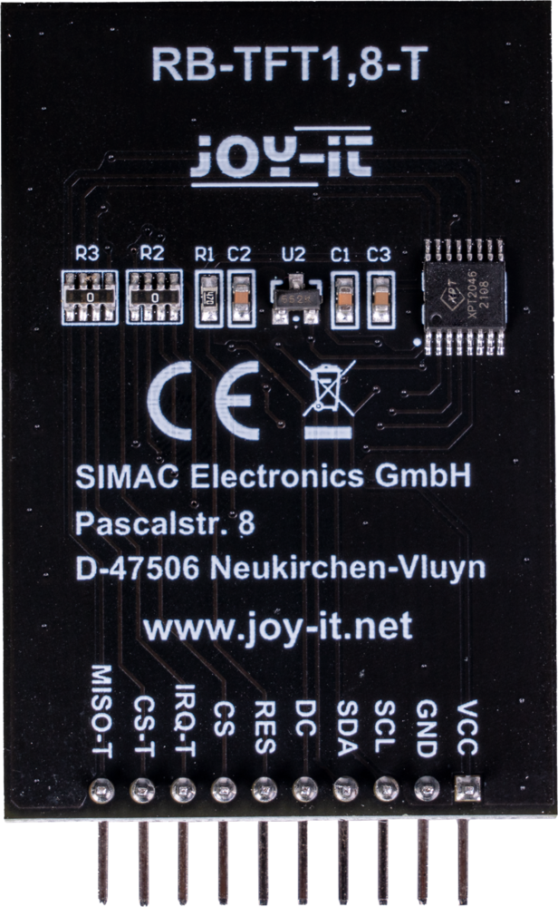 1,8" TFT LCD skærm til Arduino / Raspberry Pi / Micro:bit