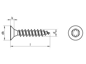 SPUNSKRUE 4,5X30MM A2 UH TX20