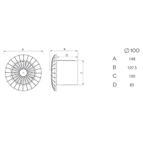 aRid standard loftventilator m. kugleleje