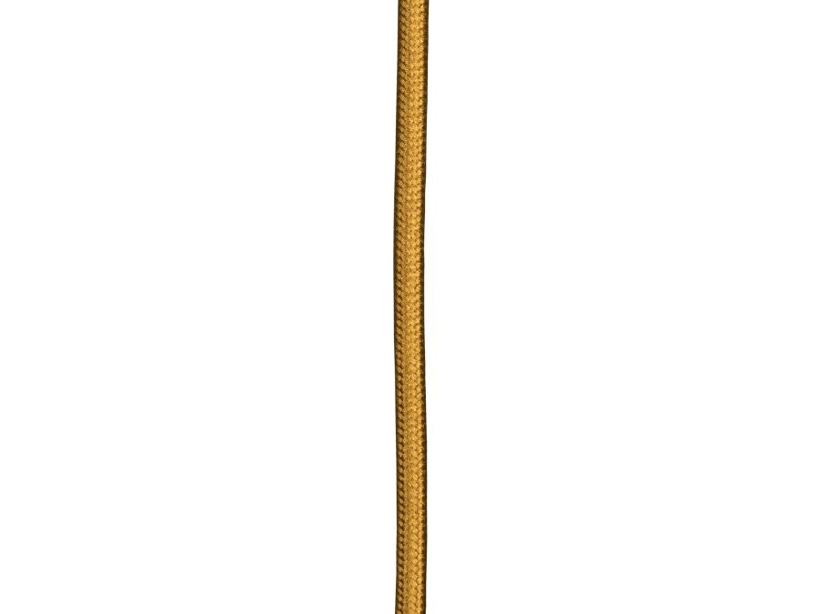 Stofledning - 2 x 0,75mm², Metallisk GULD (3m)