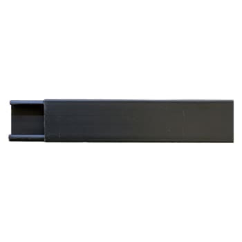 E-Line Minikanal 25x15 mm med tape 2 meter, sort