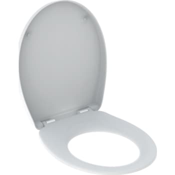 Geberit Bastia toiletsæde Soft close, Hvid/Blank