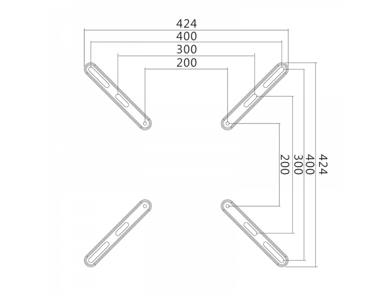 VESA adapter - Op til 400x400 (maks. 30kg)