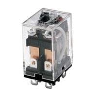 Heavy duty relæ - 24VDC / 10A, 2 x skifte (DPDT)