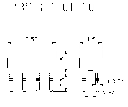 Vippesensor (vinkelsensor) - Vertikal ±20° SPST-NC, 5VDC