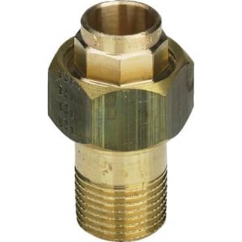 15 mm x 1/2" Lodde union muffe/nippel