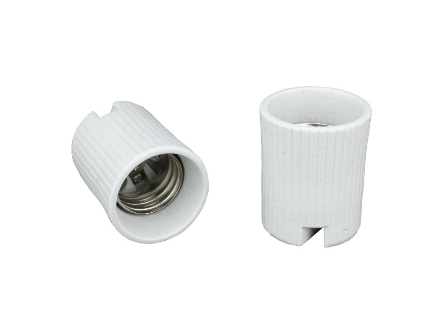 E40 porcelænsfatning - Skrue. mont. 16A (T270)