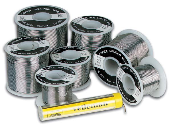 Loddetin - 60% Sn - 40% Pb, 2,5% flus, Ø1mm (500g)