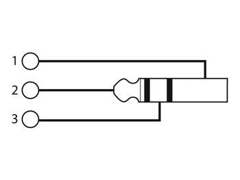 XLR adapter - XLR 3P hun til 6,35mm stereo JACK han
