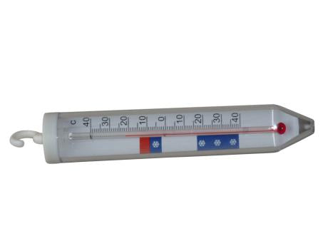 Køleskabs termometer aflang m/krog