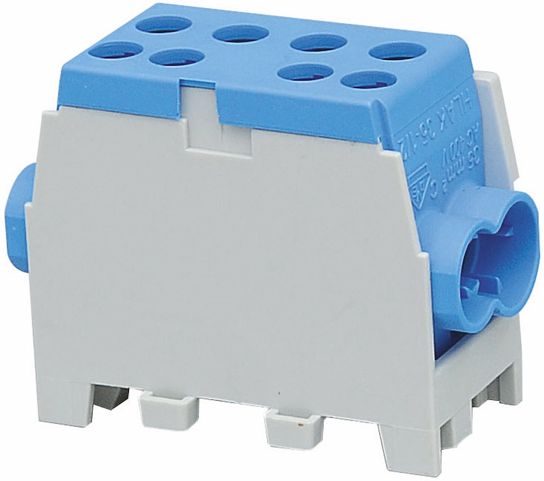 AVGR KLEMME 2X35+2X25MM² BLÅ