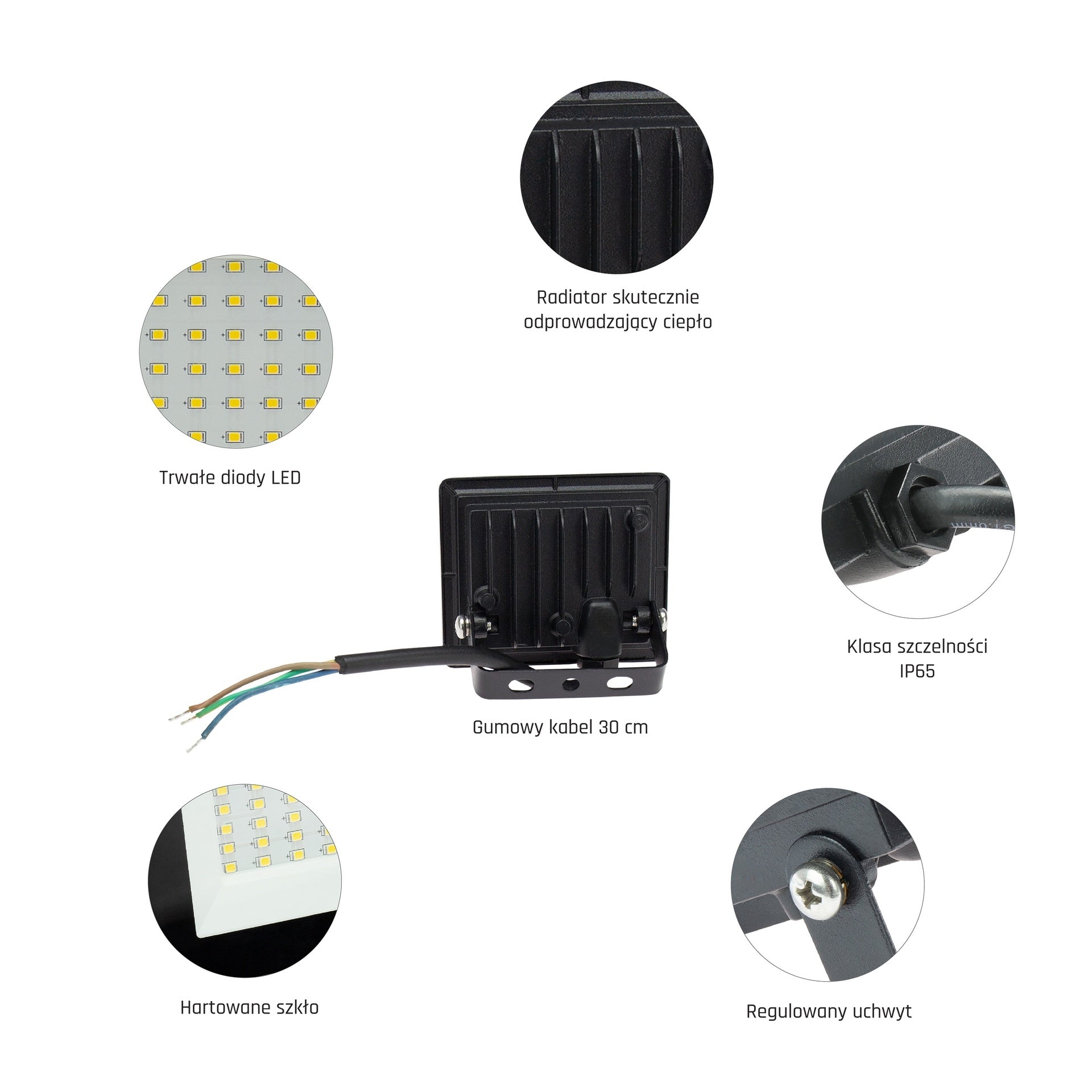 10W LED Projektør 4000K 975 Lumen