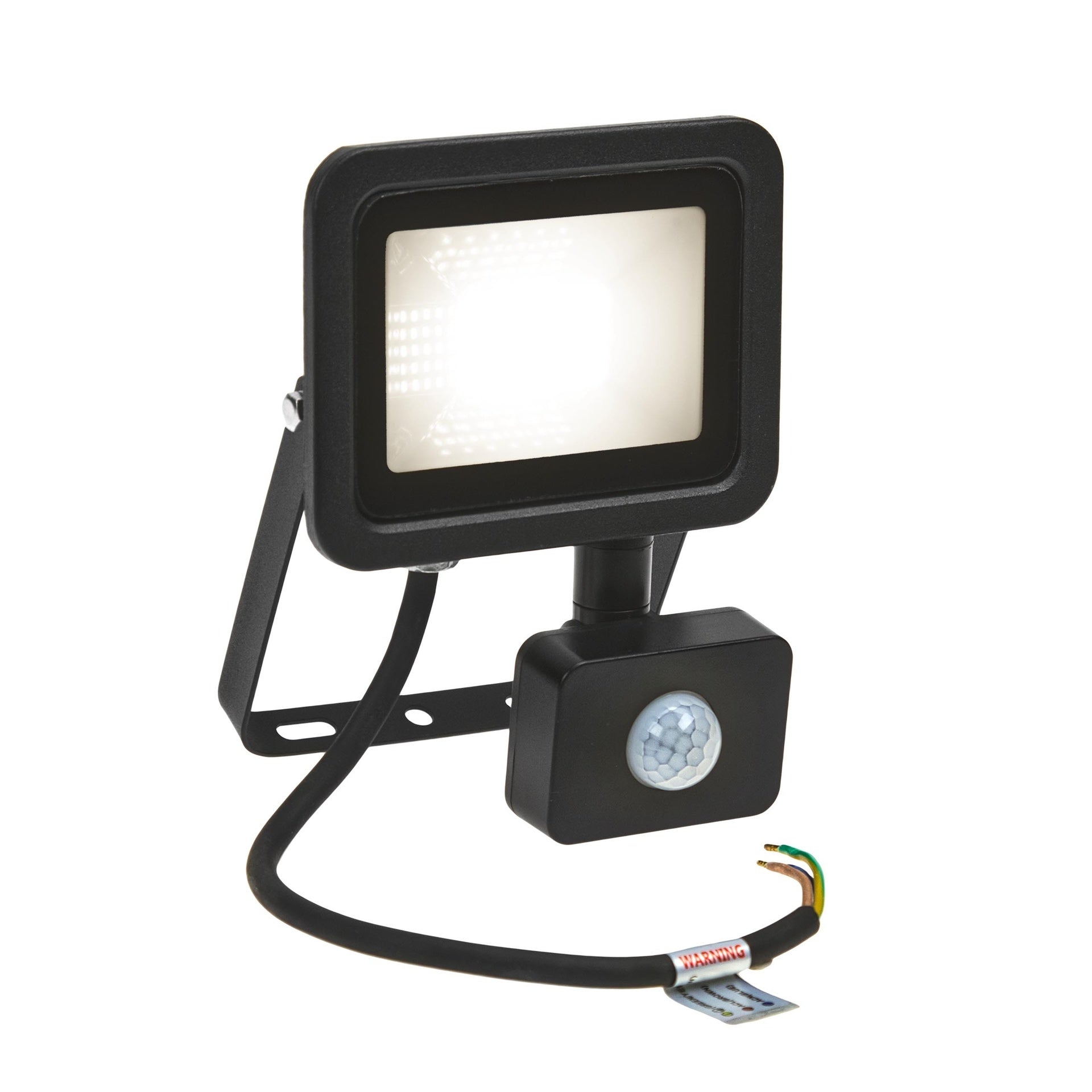 20W LED projektør m. sensor 4000K 1750 Lumen