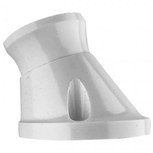 Vinklet E27 væg/loftfatning max 75W - hvid