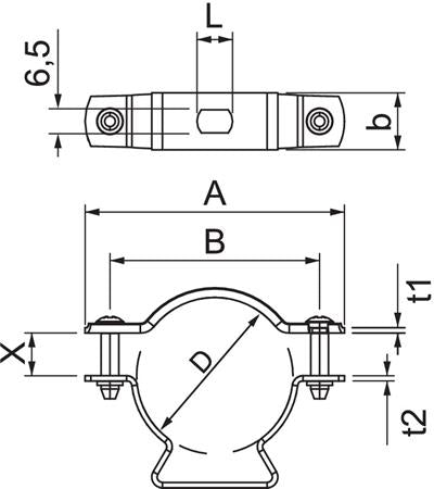 AFSTANDSBØJLER ELFORZINKET 44-53MM