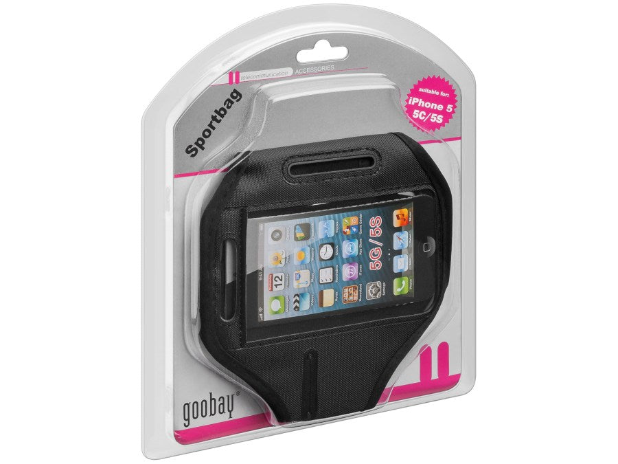 Sport armhylster til iPhone 6 / Galaxy S5 - HQ, Sort