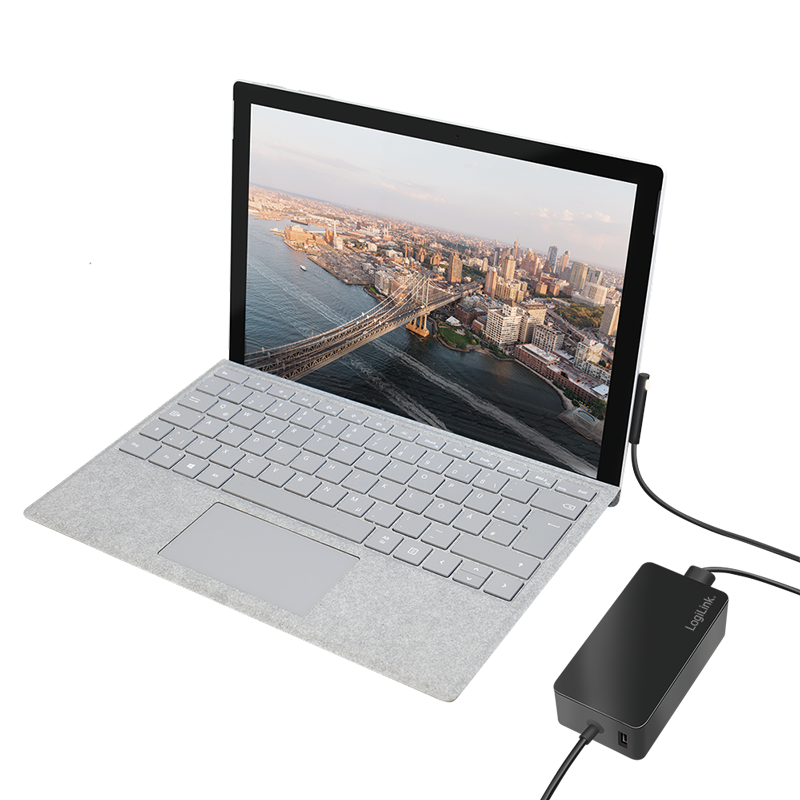 Microsoft Surface notebook oplader, 65W, Sort