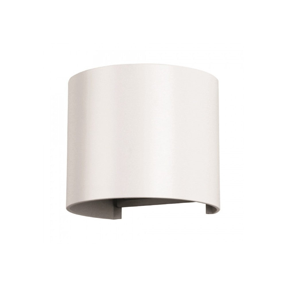 V-Tac 5W LED udendørs væglampe - Justerbar spredning, hvid, IP65, inkl. lyskilde (erstatter 50W)