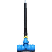 Esco teleskopgarnityr, 1010-1700 mm, 65-400 ventil, rostfri