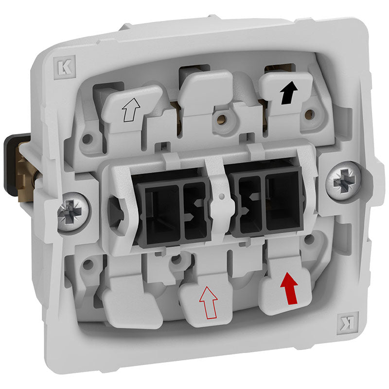 Fuga 2-polet afbryder 16A uden afdækning