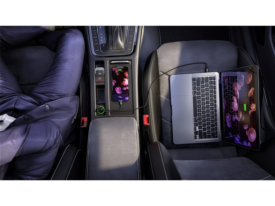 12/24V biladapter - 1 x USB-A, 1 x USB-C PD udtag, 45W