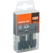 Bahco bitsholder 1/4", quick release, 5 stk.