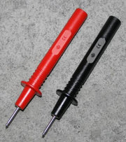 PRØVEPINDE RØD/SORT F/4MM STIK