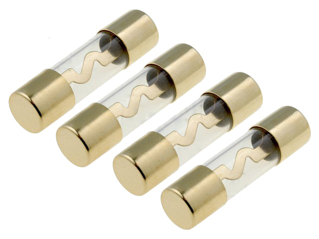 Autostereo sikring - 60A Flink, Ø38x10,3mm Forgyldt (4 stk.)