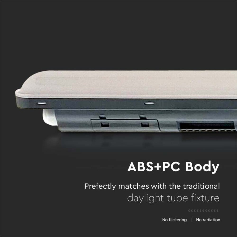 V-Tac Vandtæt LED Armatur - 120 cm, 4320lm, 36W, RA80, IP65