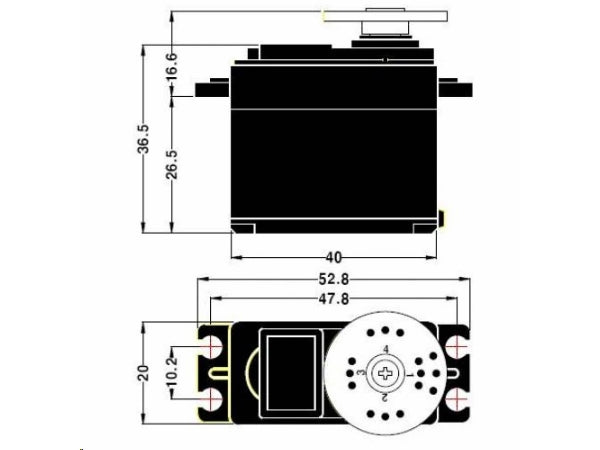 Metal Gears servo - MG 995, 180°