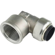 Roth vinkel 18 x 1/2" muffe, indstikfittings i rustfri stål