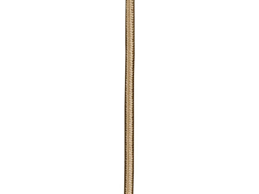 Stofledning - 2 x 0,75mm², Metallisk Champagne (3m)