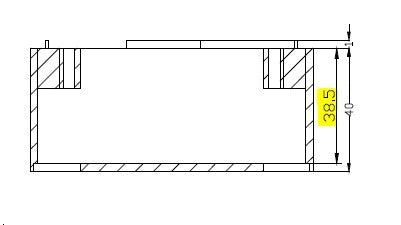 Underlag til 80x80 vægdåser (Tysk std.) - Hvid