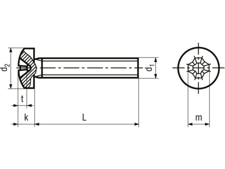 Maskinskrue, panhoved - M2x4mm, Phillips PH1 (50 stk.)
