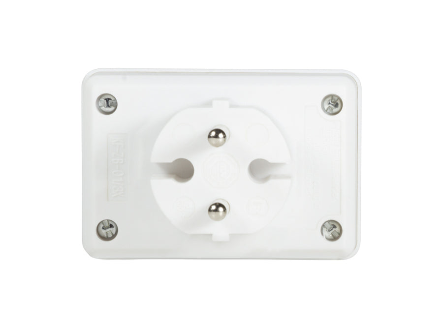 Netstikforgrener - Han til 4 x Euro hun, Hvid