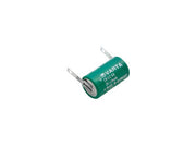 CR1/2AA Lithium batteri - 3V / 950mAh, m loddeflige