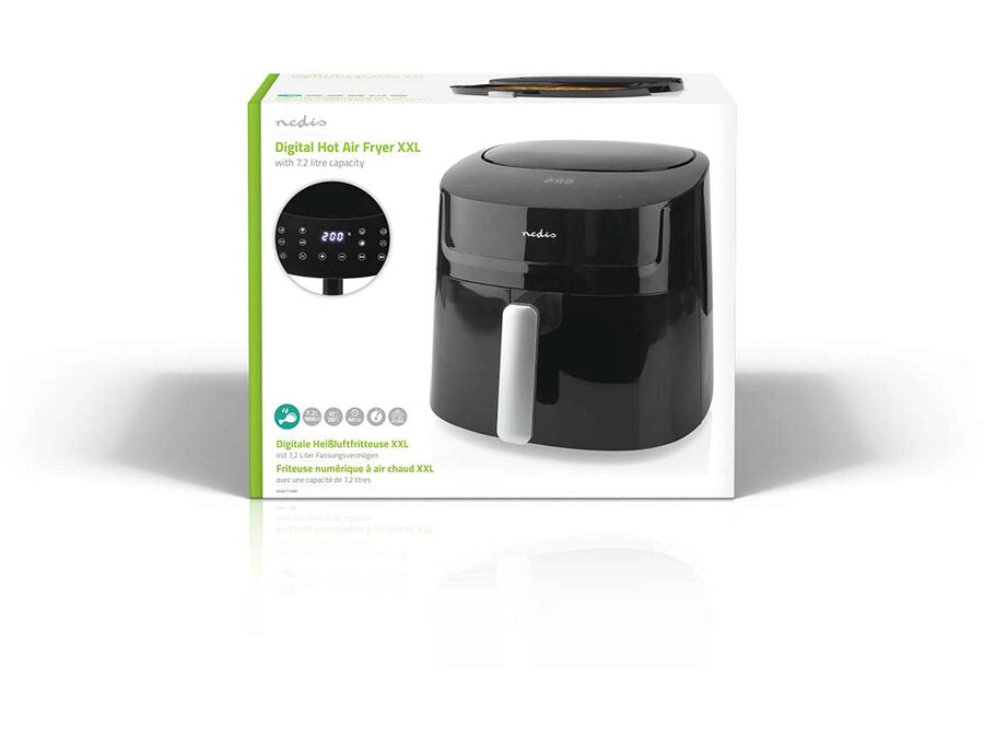 Hot AirFryer - 7,2L 240 min. timer, 8 programmer, Sort
