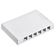 Office box 12 port, for 12 x Keystone konnektorer, hvid