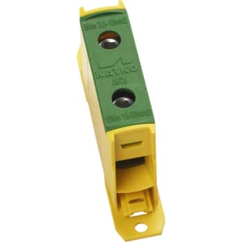Katko Klemme AL/CU KL1x50PE, 1x2,5-50 mm², 160A, gul/grøn