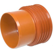 Kaczmarek K2 DN200 x 200 mm PP-overg. t/glat muffe, u/gummiring