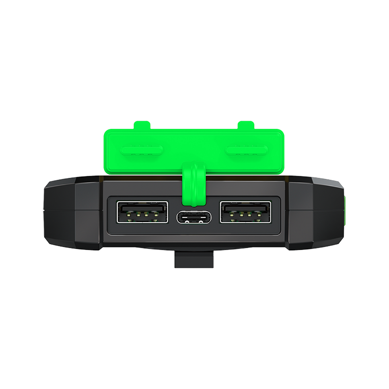 Power Bank m. Solcelle og Lommelygte - 8.000mAh