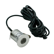 Sauna LED indbygningsdownlight - 24V DC, RA93, 1,1W, 3m ledning, Ø3 cm hul, Ø3,5 cm diameter, 100lm, IP54