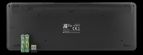 Trådløs mini-tastatur m. touchpad - Nordic (med ÆØÅ)