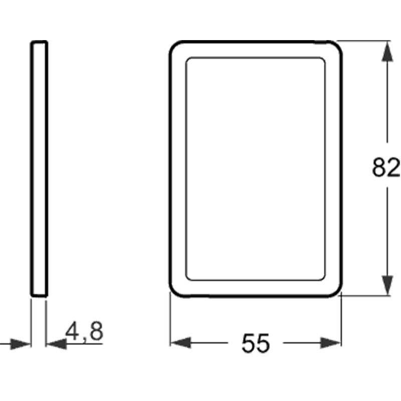 LK Fuga ramme SLIM 55 1½m - stål
