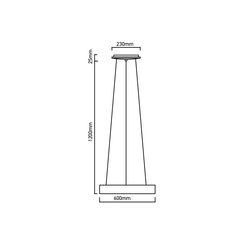 V-Tac 30W LED lysekrone - Sort, blødt lys, dæmpbar, varm hvid, inkl. lyskilde - 3 års garanti