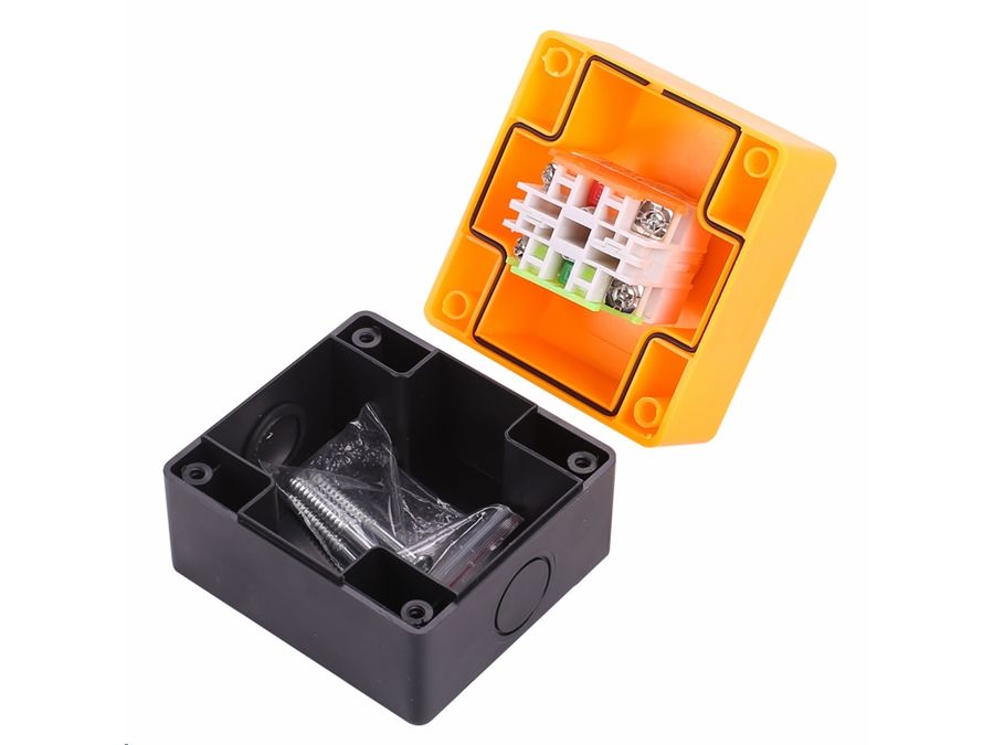 Nødstop trykkontakt i kabinet - 240V 10A, NO+NC (IP65)