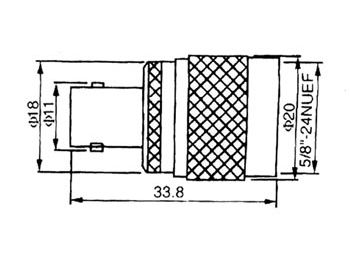 N stik - N han til BNC hun